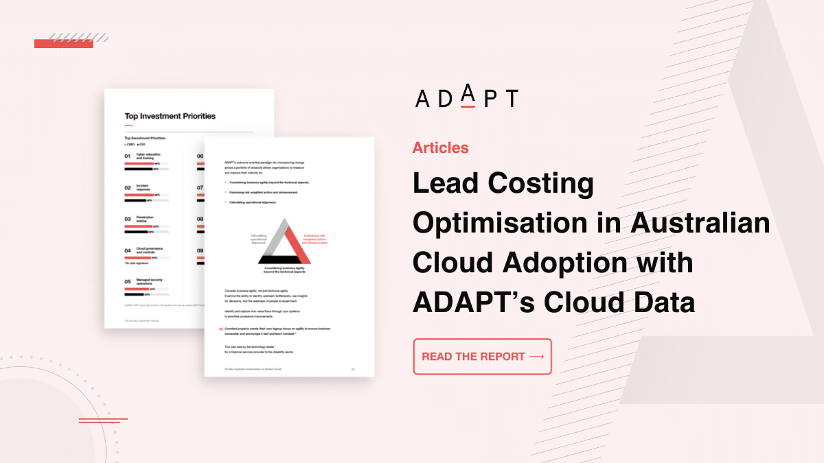 ADAPT - Leverage ADAPT's Cloud Data to Lead Cost-Optimised Cloud Adoption