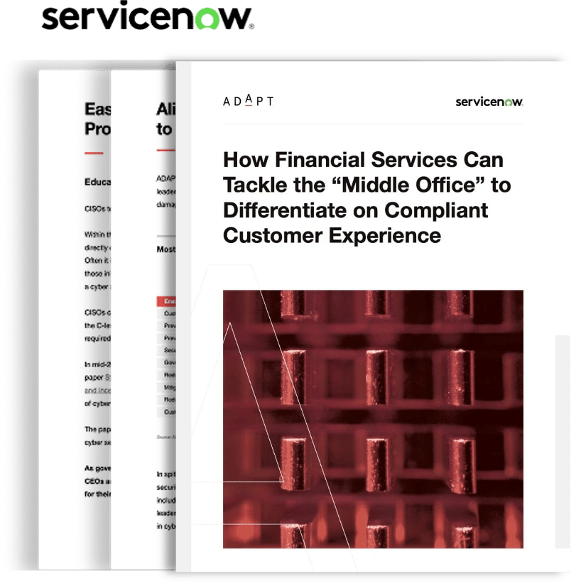 How Financial Services Can Tackle the "Middle Office" (with ServiceNow)